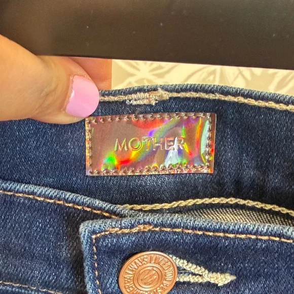 Mother 29 Dark Blue Jeans Hustler Ankle NWT - Picture 4 of 8